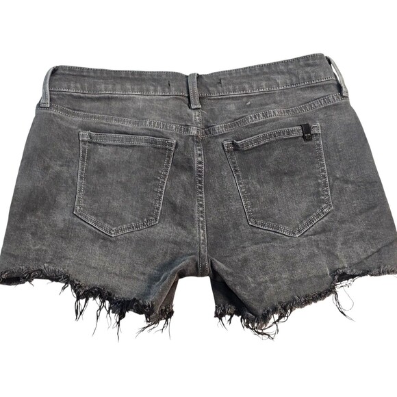 Joe's Jeans Denim Shorts The Ozzie 4" Cut Off Womens Size 28 Washed Black Gray - Picture 2 of 14